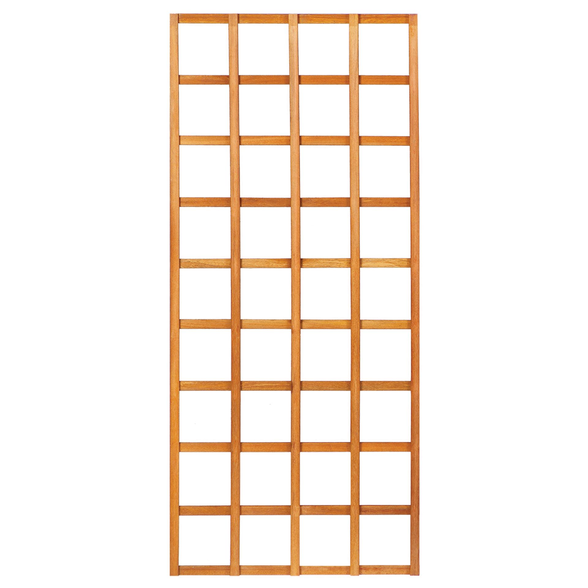 Hardhouten trellisscherm Recht 90cm