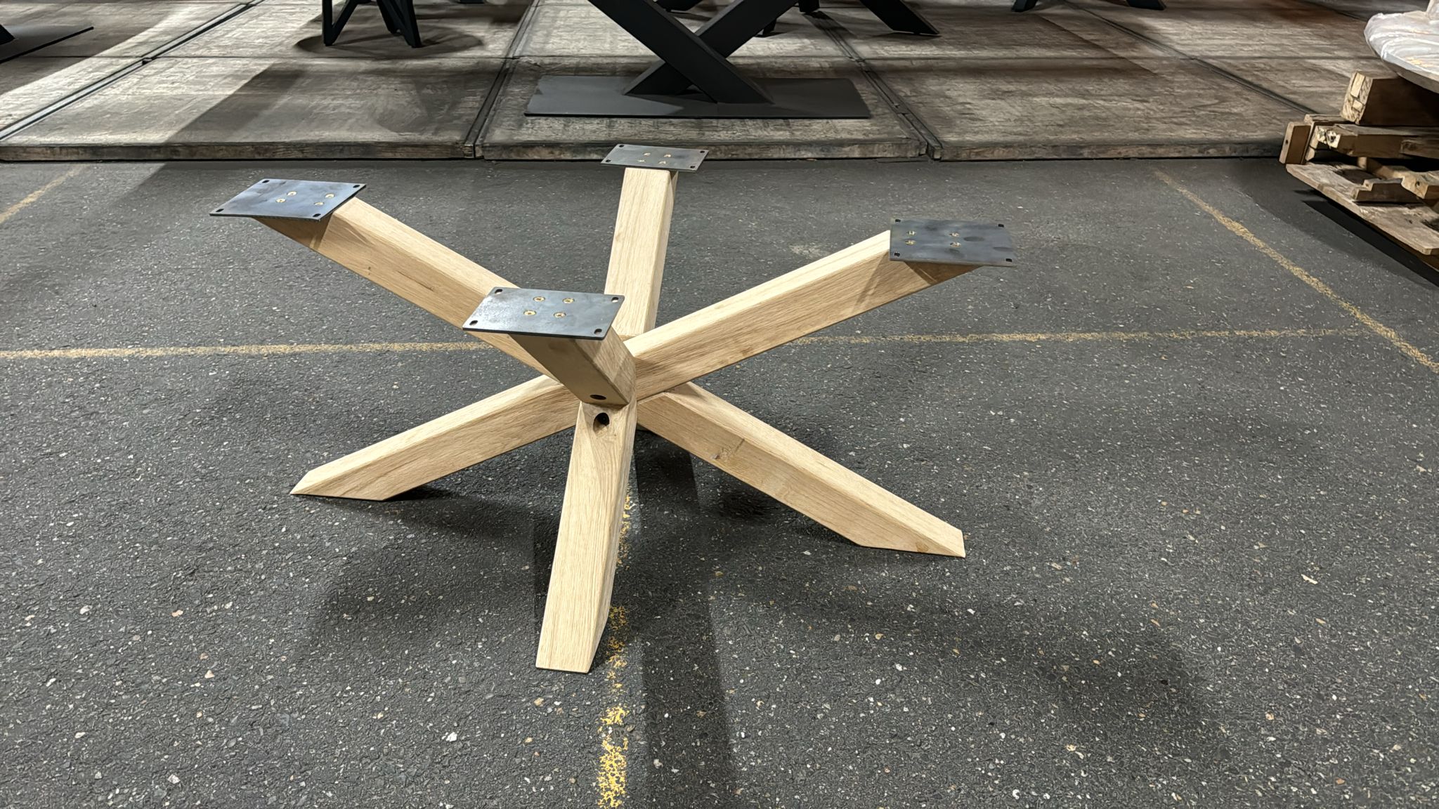 Eiken matrix Salonpoot 6x6cm