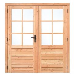 Douglas dubbele deur 6-ruits