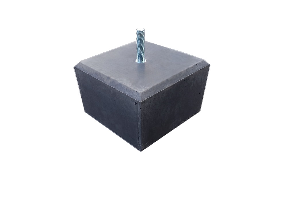 Betonpoer antraciet 150 x 150 mm x 10 cm