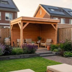 Met zij- en achterwand