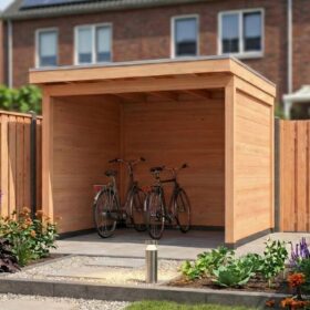 Met 2x zij- en achterwand