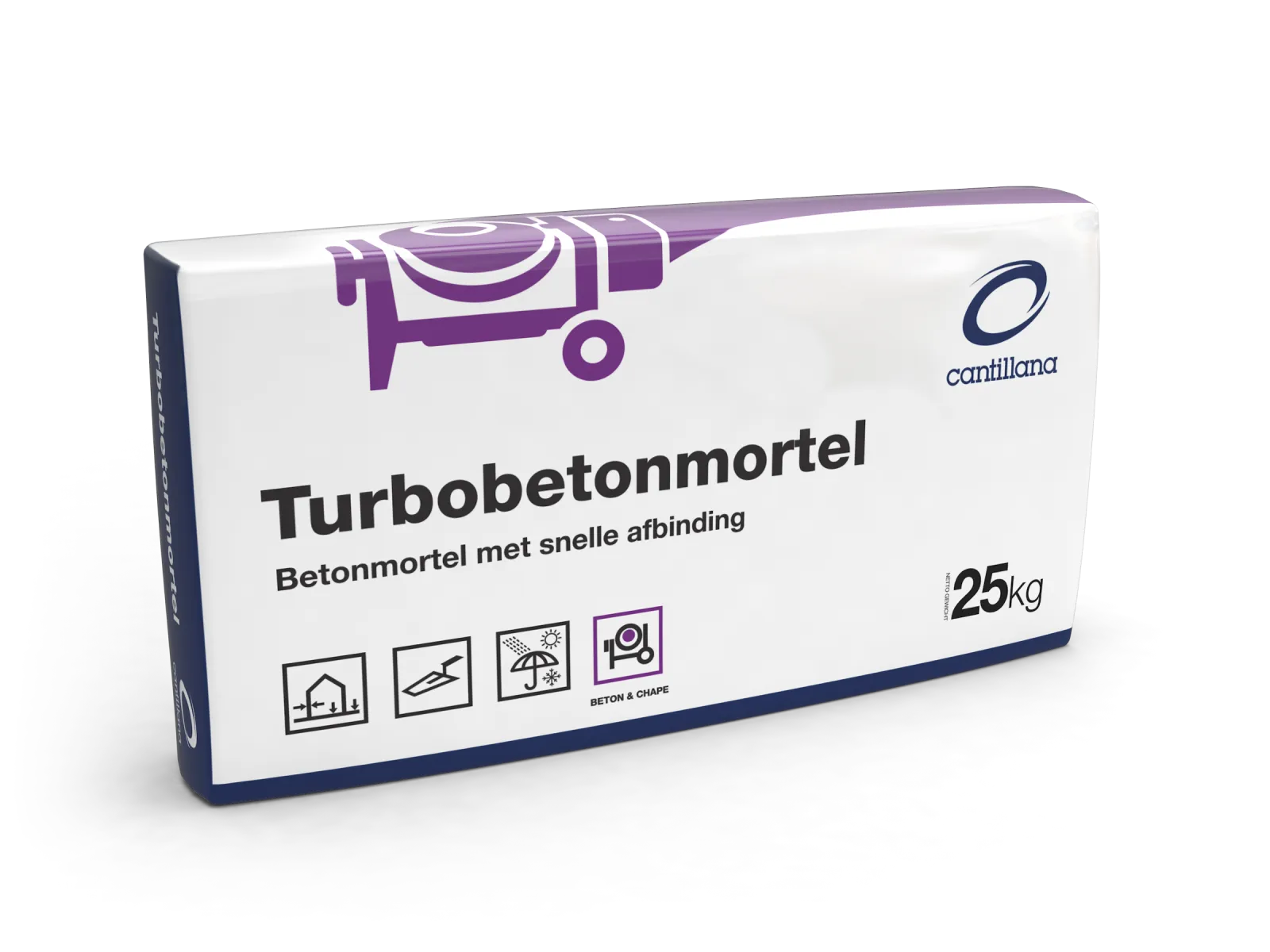 Turbobetonmortel (snelbeton) 25kg