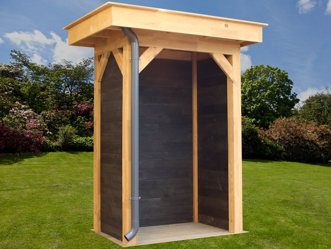 Hemelwaterafvoerset platdak onderuitloop Antraciet Metaal