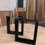 U bankpoot zwart hoogte:43 cm koker 5x10 +149,95