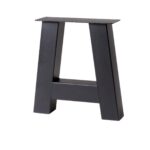 A bankpoot zwart hoogte:41 cm koker 6x6 +145,00